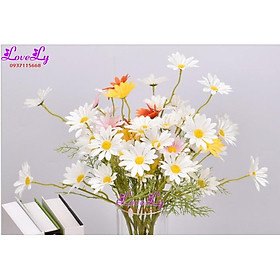 Mua Hoa giả - Hoa cúc họa mi giả như thật decor trang trí nhà( Giống thật 99%)