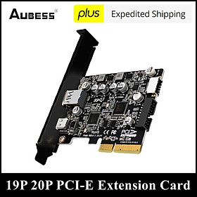 PCIE 3.0 đến USB 3.2 Gen2 Type-C 10Gbps Transfer Tính phí nhanh chóng Bộ điều khiển USB-C PCI-E TYPE E 19P 20P TYPE E CARD