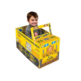 Sách Tương Tác - Convertible - Sách biến hóa mô hình -Bulldozer - Xe ủi đất