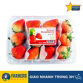Dâu Hàn Quốc size XL - Dâu trái lớn vừa, cứng trái, ngọt mọng và thơm nồng nàn (Hộp 500G)
