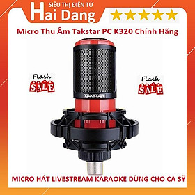 Mua Micro K320  Tặng Dây Mic Canon Mic Hát Live Stream Hát Karaoke  Thu Âm Chuyên NghiệpTakstar PC K320 Bảo Hành 6 Tháng