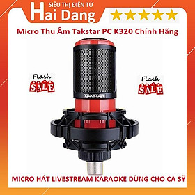Mua Micro K320  Tặng Dây Mic Canon Mic Hát Live Stream Hát Karaoke  Thu Âm Chuyên NghiệpTakstar PC K320 Bảo Hành 6 Tháng