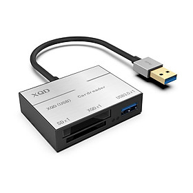 Super Speed Metal Card Reader Compatible with USB 3.0/2.0 XQD Card Adapter