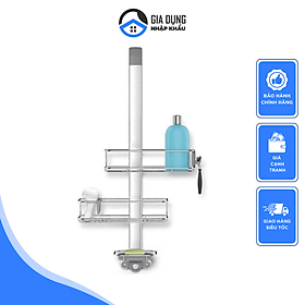 [MADE IN GERMANY]Giá Treo Vách Kính Simplehuman, Kệ Nhà Tắm, Chất Liệu Thép Không gỉ Bền Đẹp, Nhập Đức