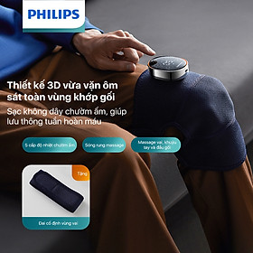 Máy massage đầu gối cơ bắp vai tay PHILIPS PPM5301 thiết kế 3D vừa vặn ôm sát toàn vùng khớp gối - Hàng chính hãng