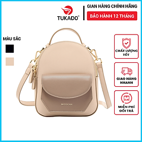 Balo Nữ Mini Thời Trang MICOCAH Đi Học Đi Chơi Phối Màu Vintage Siêu Đẹp Đeo Chéo Đeo Vai Tiện Dụng MC43 - Tukado