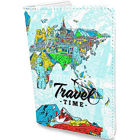 Bao Da Hộ Chiếu TRAVEL MORE - Ví Đựng Passport Du Lịch Thời Trang - PPAT0078