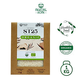 Gạo ST25 100% Organic, gạo chuẩn vị, dẻo, thơm tự nhiên, mùi ngọt nhẹ - 1kg