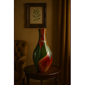 Bình Hoa Sơn Mài - Mã B99 | Họa Tiết Chuồn Chuồn | Size 60x30 cm | Thủ Công Cao Cấp