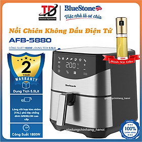 Nồi Chiên Không Dầu Điện Tử BlueStone AFB-5880 (5,5 Lít -1700W) - Hàng Chính Hãng