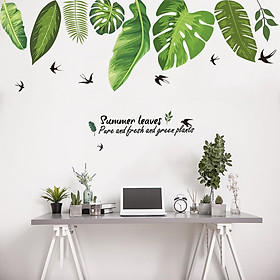 Decal dán tường Grean Leaves Art XL8362