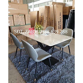Bộ bàn ăn 4 ghế Nordic hiện đại
