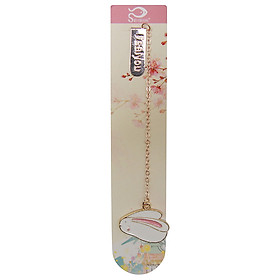 Bookmark Kẹp Sách Kim Loại Phối Charm Hình Thỏ  - Mẫu 3