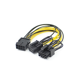 Mua Cáp chuyển  nguồn một đầu 8 pin ra hai đầu 8 pin cho VGA