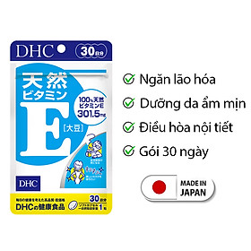 Viên uống Vitamin E DHC Nhật Bản dưỡng ẩm chống lão hoá thực phẩm chức năng làm đẹp da 30 ngày JN-DHC-E30