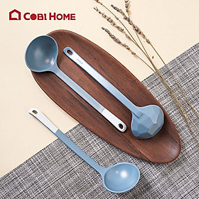 Mua muỗng canh (thìa) cán dài   cao cấp bằng Melamine - 2 kiểu màu xanh