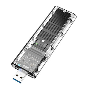 Vỏ ổ cứng di động USB3.1 Gen2 10Gbps M.2 SSD Giao thức PCIE Giao thức NVMe B/M-Key USB3.0 M2 SSD Enclosure Reader Thể rắn bên ngoài
