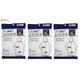Combo 03 Đồ đi mưa trong suốt Seiwa Pro Rain Coat - Nội địa Nhật Bản