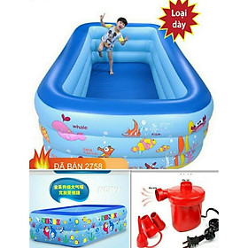 Mua Bể bơi 3 tầng 1.5m có đáy chống trược