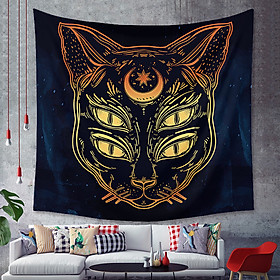 Mua Thảm Treo Tường Tranh Vải Thảm Tapestry Chủ Đề Tâm Linh - Mèo 4 Mắt