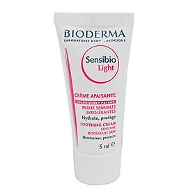 Combo 3 Kem dưỡng ẩm dành cho da nhạy cảm BIODERMA Sensibio Light 5ml x3