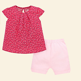 Bộ quần áo cộc tay chữ A bé gái Lullaby Poplin SUmmer 2020 NHT02B NHT04B