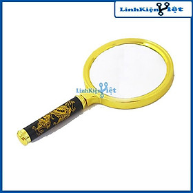 Kính Lúp Cầm Tay Magnifier X4 Tiện Lợi Mạ Vàng