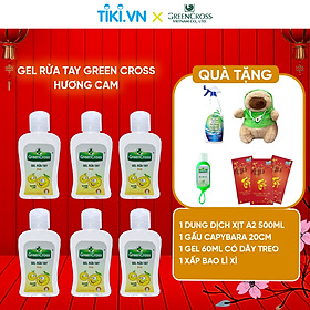 [Combo 6 TẶNG 4] 6 Chai GEL rửa tay kháng khuẩn vượt trội Green Cross an toàn cho sức khỏe 100ml