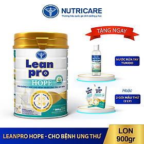 01 lon sữa Leanpro Hope 900g - Sữa dành cho người bệnh ung thư, suy mòn