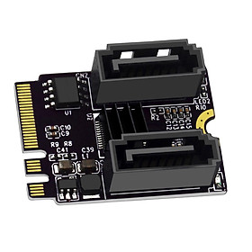 M.2 to SATA Hard Disk Adapter Card, PCIe3.0 Hard Drive, A+E M2 ,A+E Key Jmb582 for PC