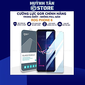 Mua Kính cường lực rog phone 6 trong suốt không full màn chính hãng Gor phụ kiện huỳnh tân store - Hàng nhập khẩu