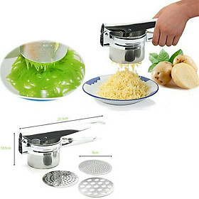 Hình ảnh Dụng cụ làm bánh lọt, bún, bánh canh inox (3 vỉ)