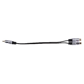 RCA Splitter Adapter Cable 1-Male to 2-Female for Digital Audio / Subwoofer