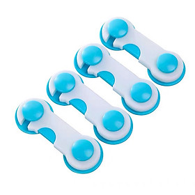 Set 4 chốt khóa cài tủ an toàn cho bé 