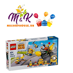 LEGO MINIONS 75580 Đồ Chơi Lắp Ráp Xe Đua Chuối Của Minions (136 chi tiết)