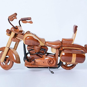 Mô hình mô tô Kawasaki Vulcan Classic, mô hình chất lượng cao handmade 100% từ gỗ tự nhiên, kích thước 33x10x18 cm