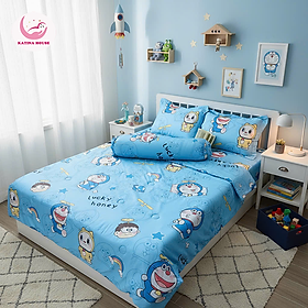 Bộ Chăn Ga Gối Tencel 60s Katina House, mát lạnh mịn màng, thấm hút tốt, họa tiết trẻ em