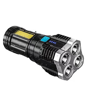 Mua Đèn Pin Cầm Tay Sạc Usb 4 Bóng Chống Nước Kèm 4 Chế Độ Sáng Tiện Lợi