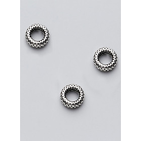 Combo charm bạc chặn hạt họa tiết hoa văn - Ngọc Qúy Gemstones