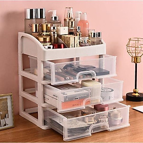 Mua kệ đựng mỹ phẩm nhựa 4 tầng cao cấp - có ngăn kéo ( siêu bền đẹp)