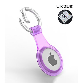 Mua Case cho Apple Airtag Likgus  TPU dẻo trong bảo vệ Airtag kèm móc khóa - Hàng Nhập Khẩu