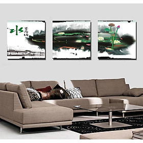 Mua Tranh hoa bốn mùa bộ 3 tấm  nhiều mẫu giá rẻ