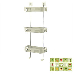 Kệ nhà bếp 3 tầng áp tường + Tặng giấy dán bếp cách nhiệt