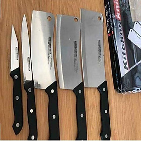 Mua BỘ DAO INOX 5 MÓN  KNIFE MADE IN THÁI LAN SIÊU BÉN