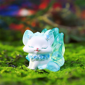 Mô Hình Cửu Vĩ Hồ Cáo Nhỏ 7 Màu GUMIHO Trang Trí Nhà Cửa Xe Hơi Quà Tặng May Mắn_ Hàng Chính Hãng