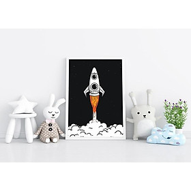 Tranh treo tường | Tranh cho bé-Rocket Printable Wall Art 105 , tranh canvas giá rẻ