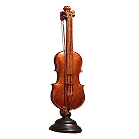 Musical Instrument Figurine with Base Figurine Modern Resin Model Ornament