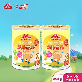 Combo 2 lon Sữa Morinaga số 2 850g + 1 gấu Teddy Bear Morinaga