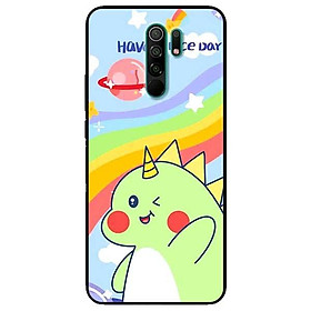 Ốp lưng dành cho Xiaomi Redmi 9 - Redmi 9A - mẫu Khủng Long Xanh
