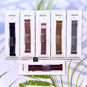 Dây Đồng Hồ Size 20mm 22mm Khóa Nam Châm Lưới Thép Thép Không Gỉ